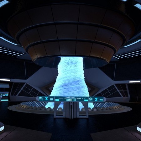 Spaceship Bridge 3D model