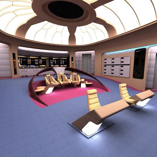 Enterprise D Bridge 3D model