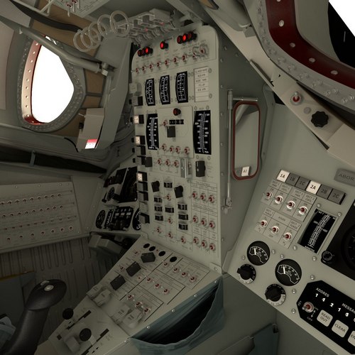 Gemini space capsule 3D model