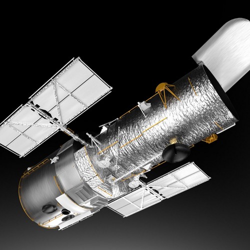 Hubble Space Telescope 3D Model