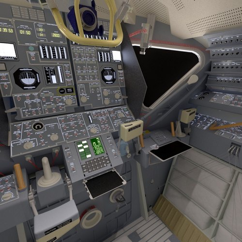 Lunar Module Interior 3D model