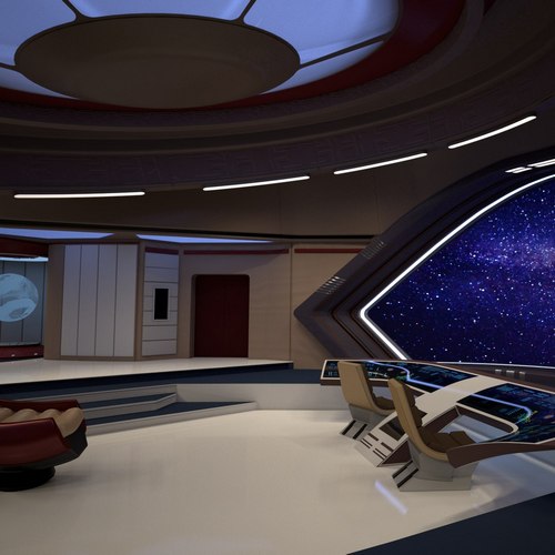Spaceship bridge 3D model